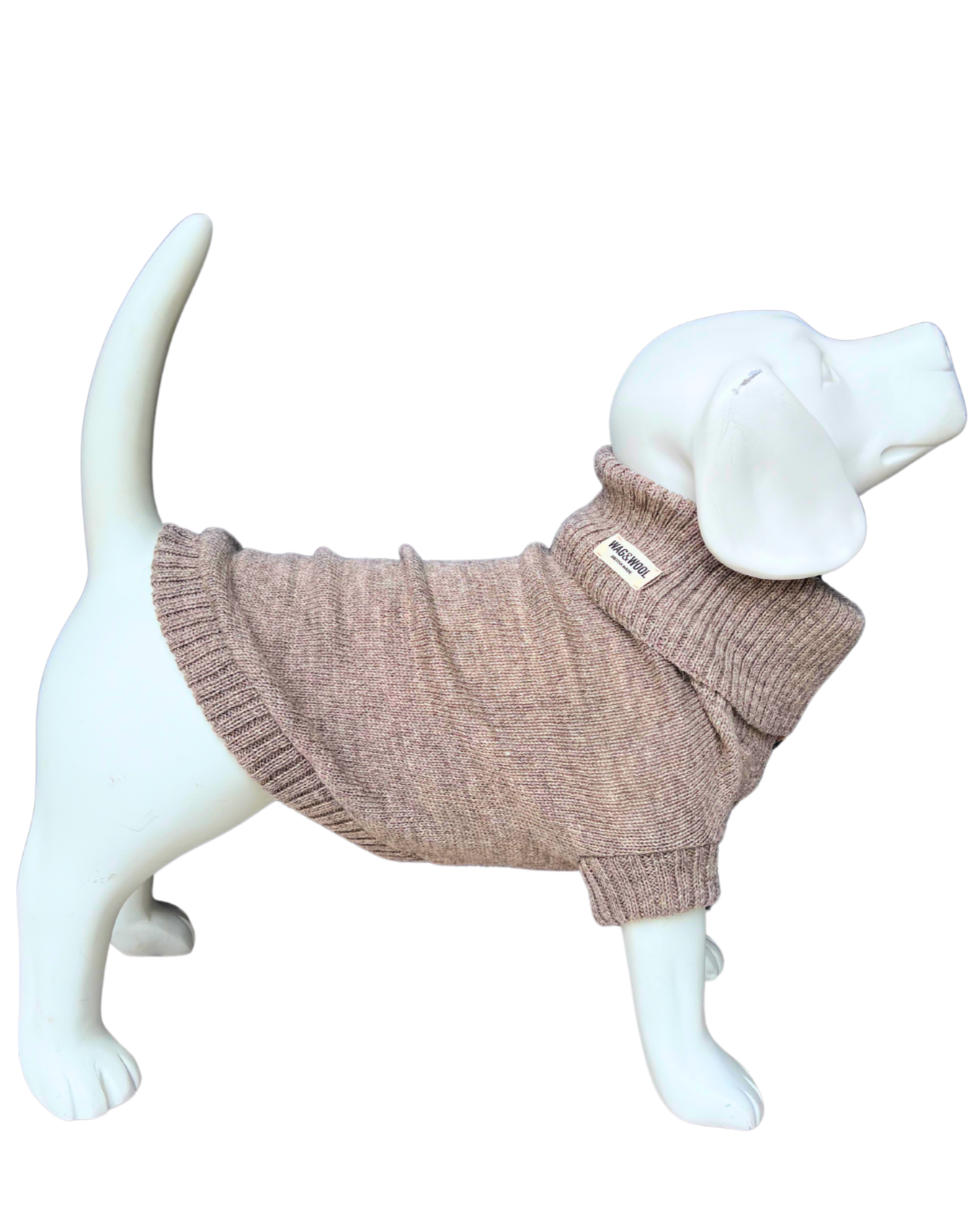 Oatmeal british wool dog jumper