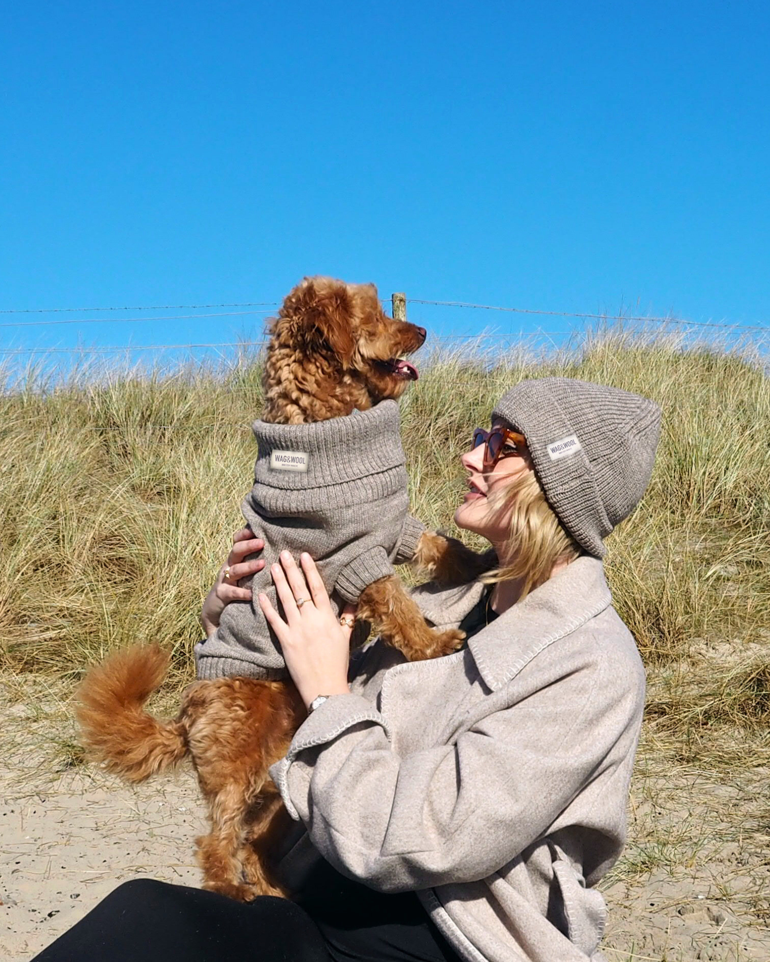 matching dog and owner