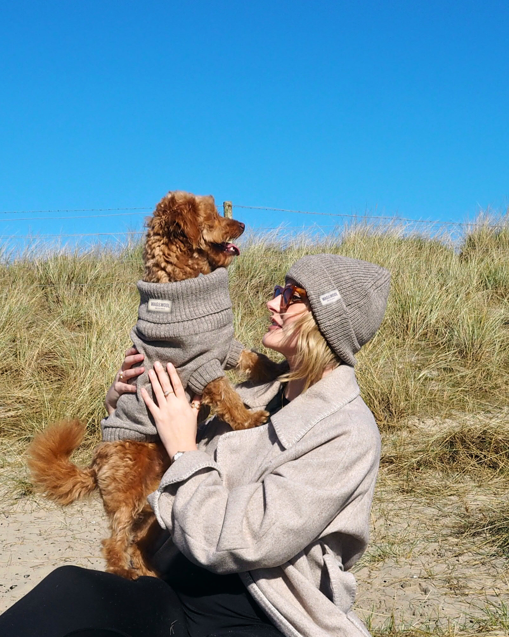 matching dog and owner