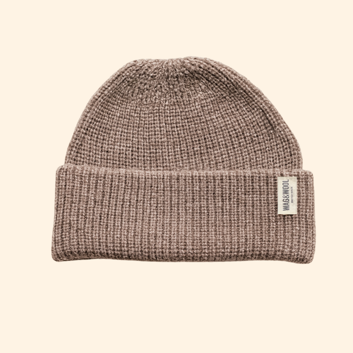 oatmeal wool beanie hat