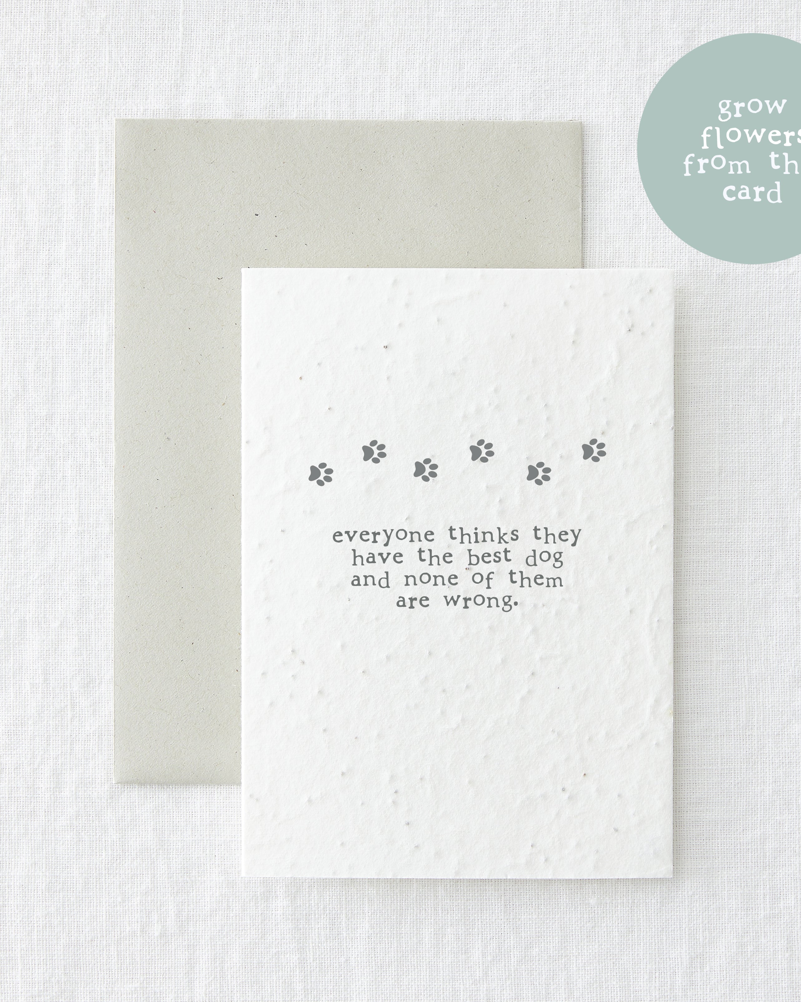 Eco-Friendly Plantable Cards with Wildflower Seeds - For Dog Lovers