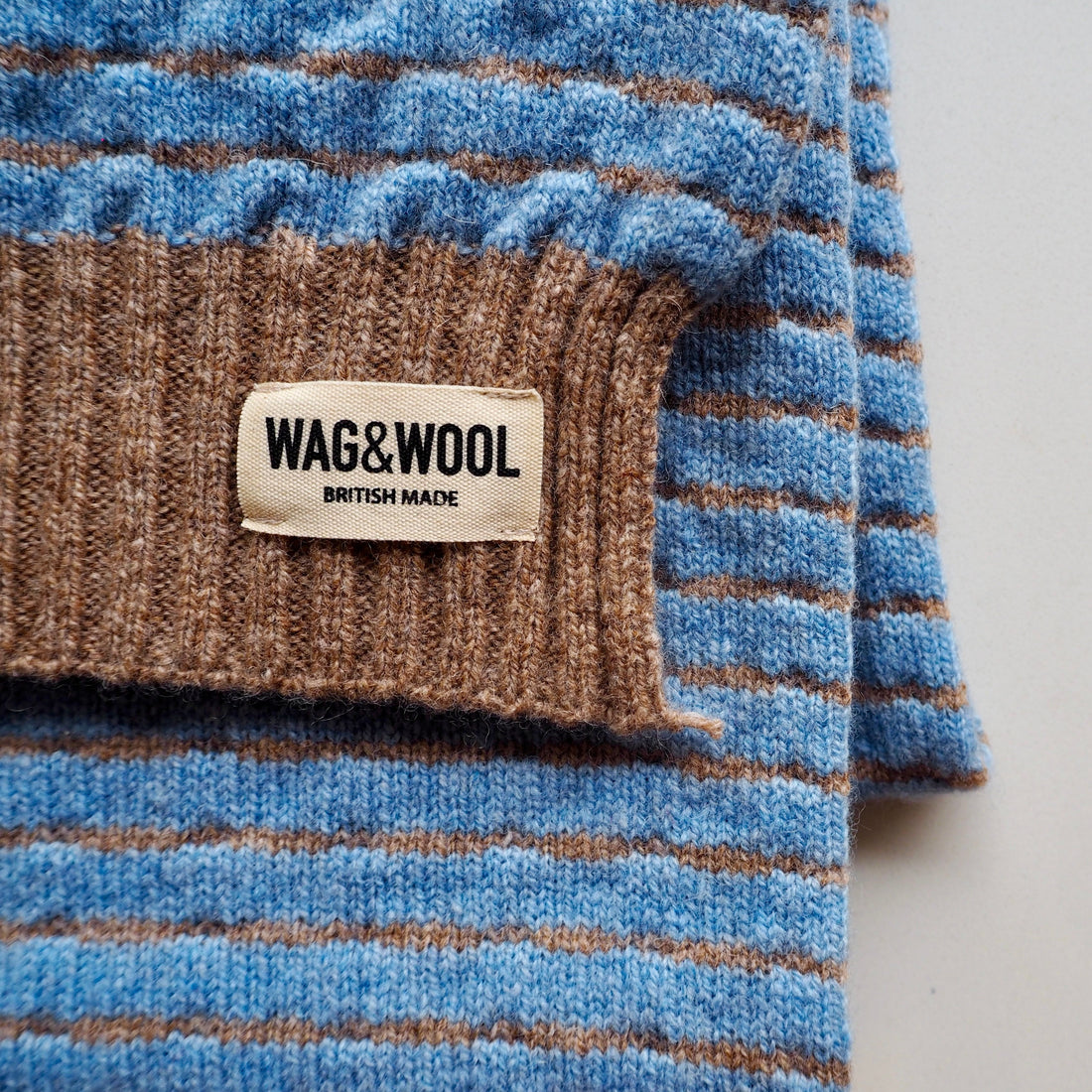 wool scarf label 