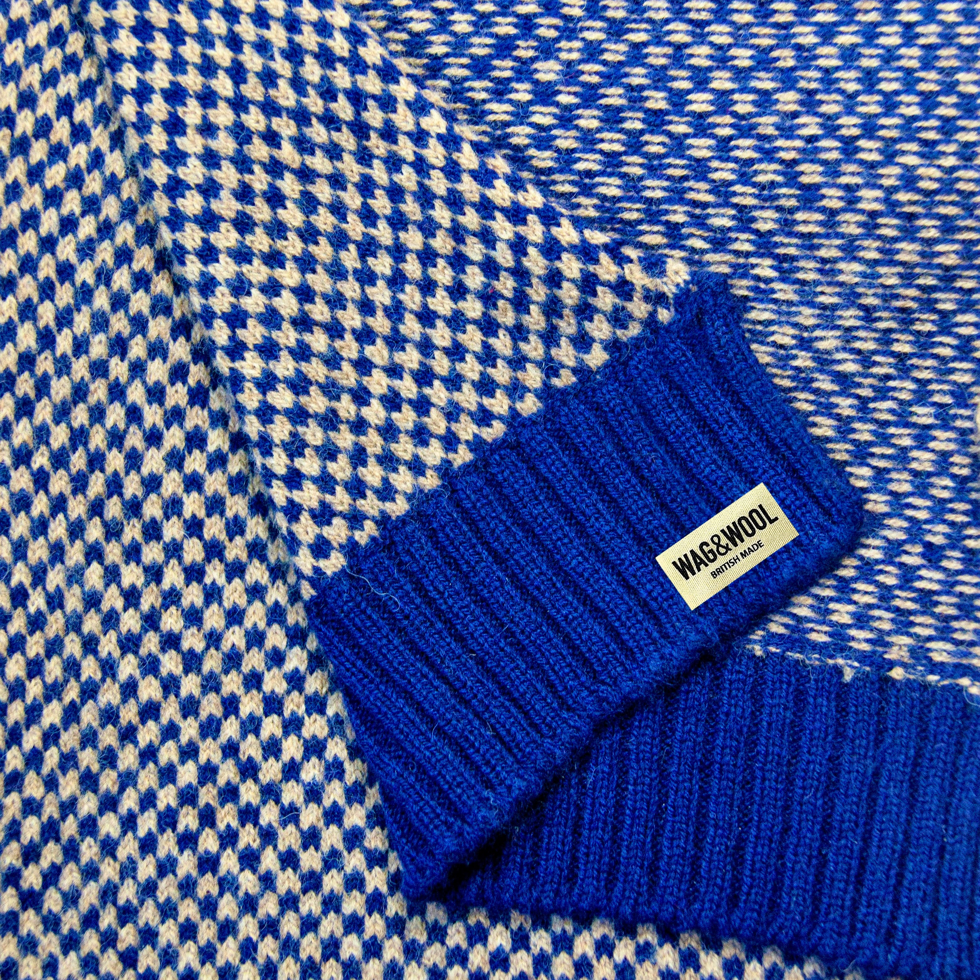 navy scarf flat lay