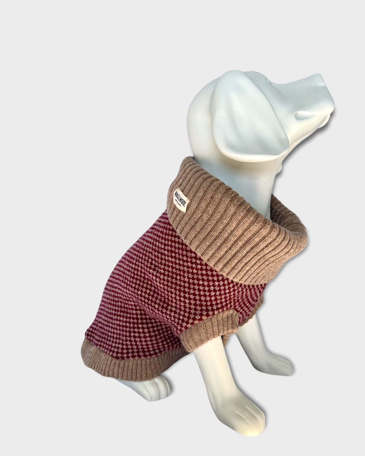 dog mannequin in a jumper