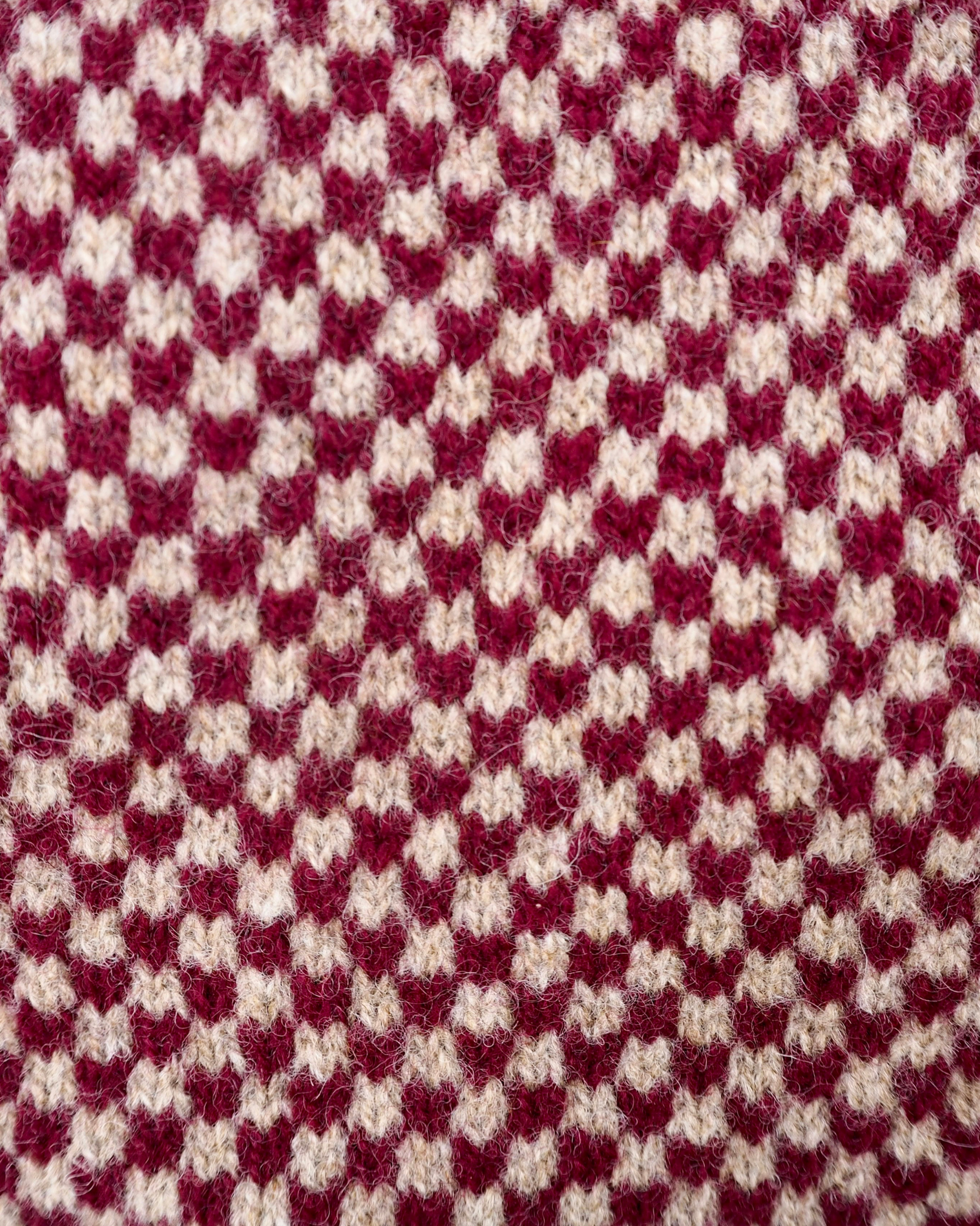 burgundy check design