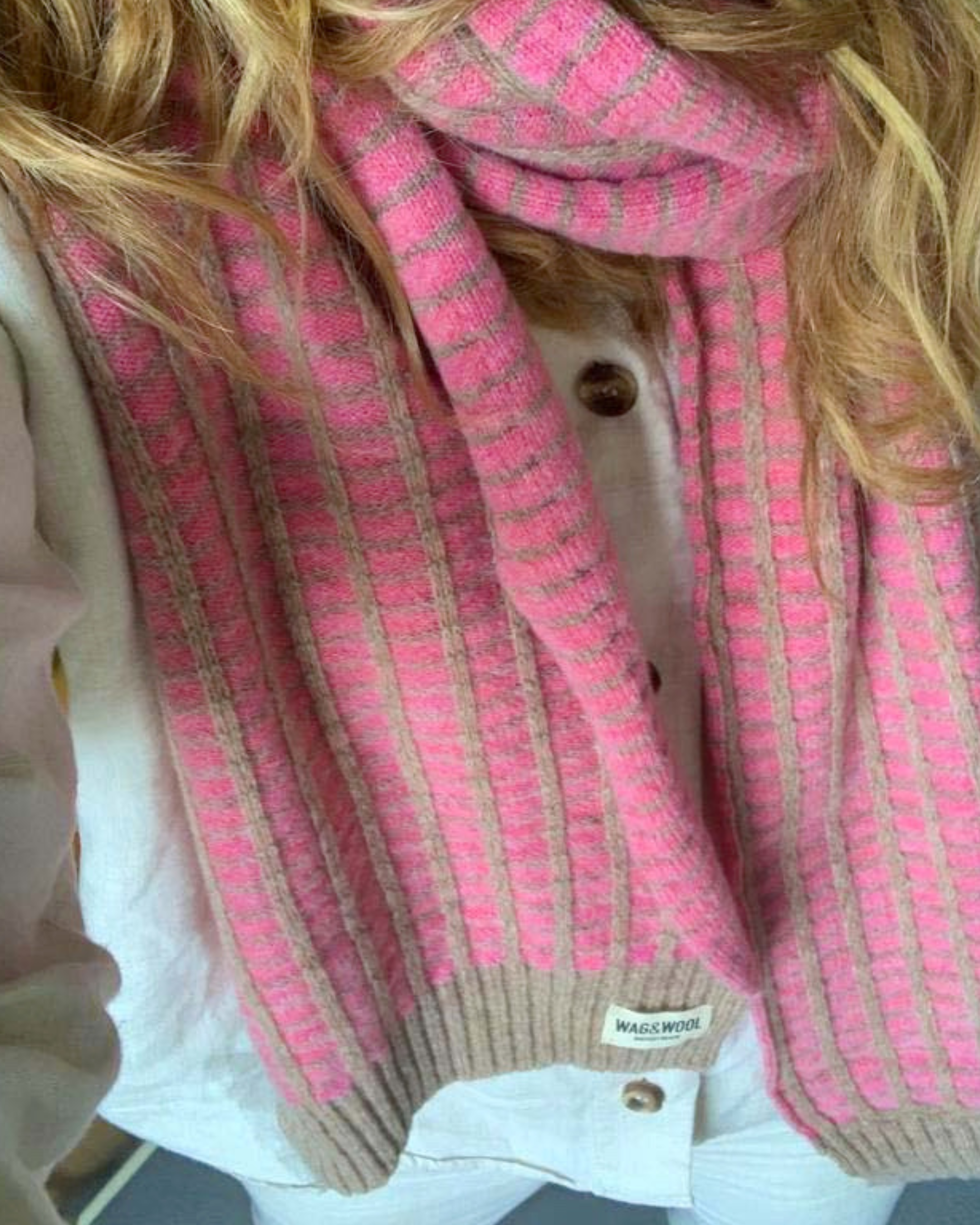 lady in a pink scarf
