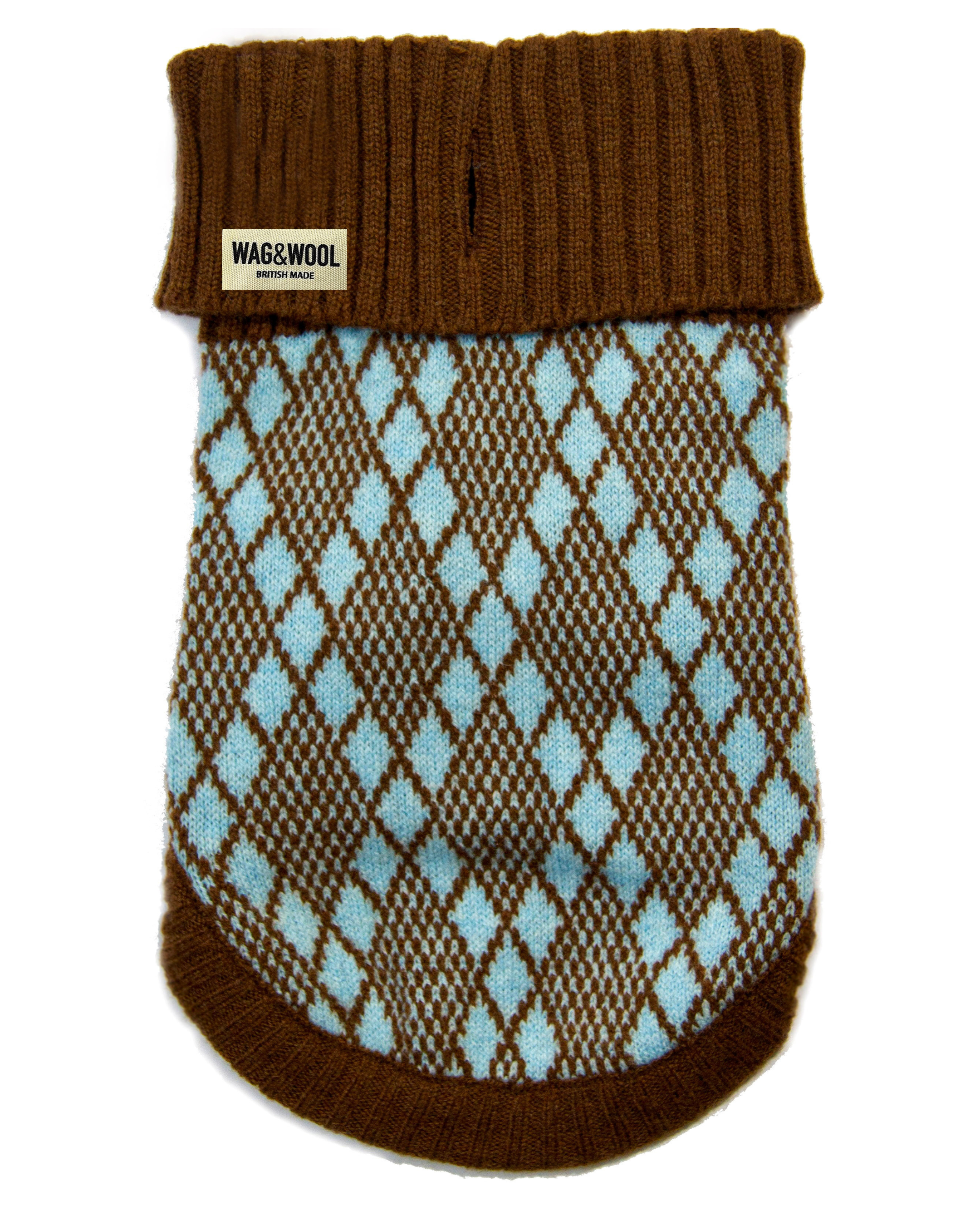 dog jumper in brown