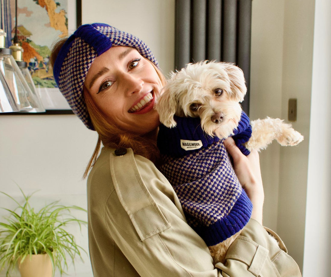 Matching dog and owner outfits