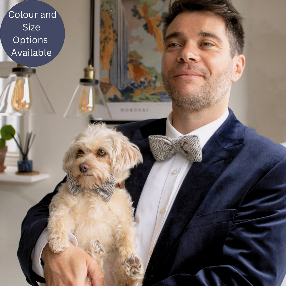 Matching bow ties for dog deals and owner