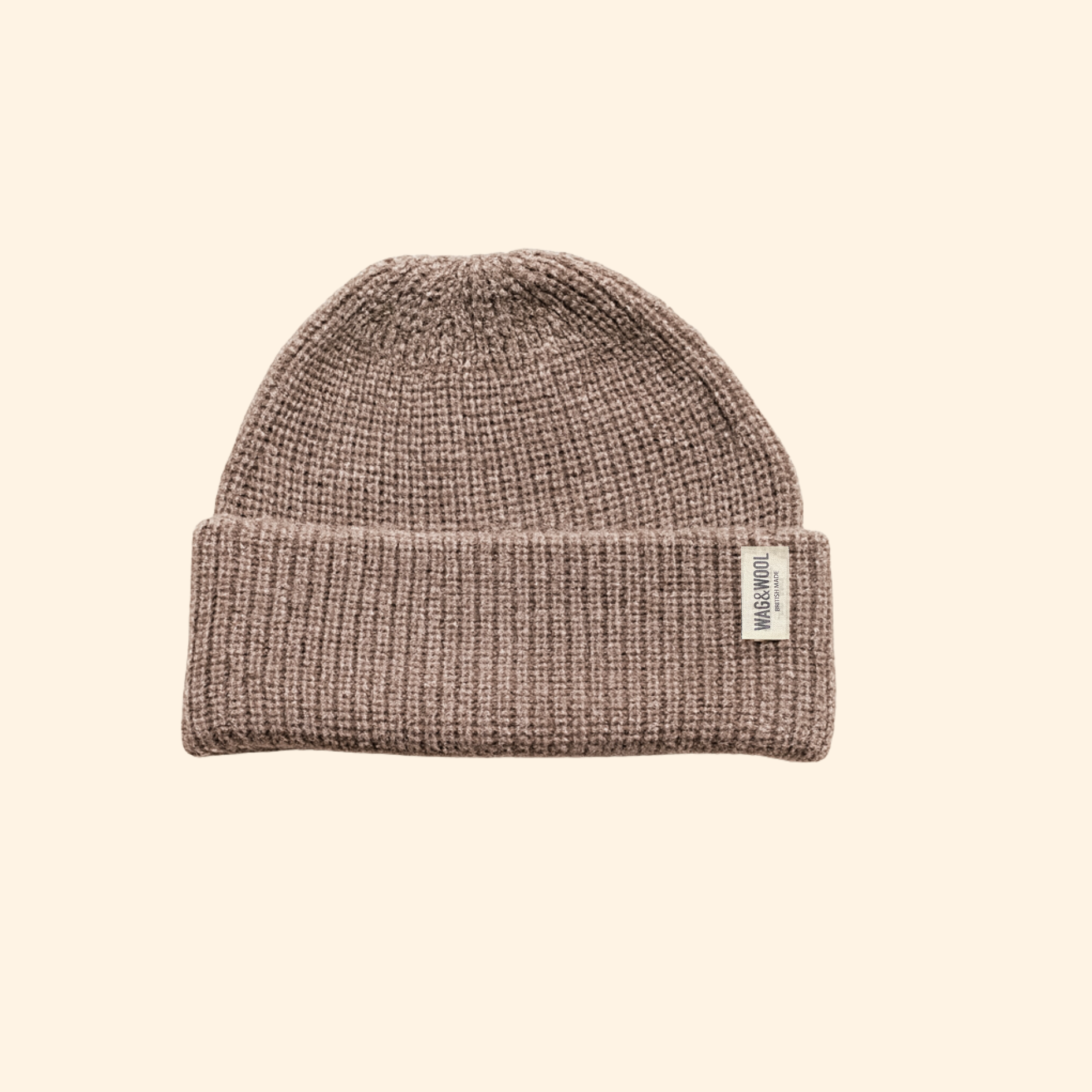 oatmeal wool beanie hat