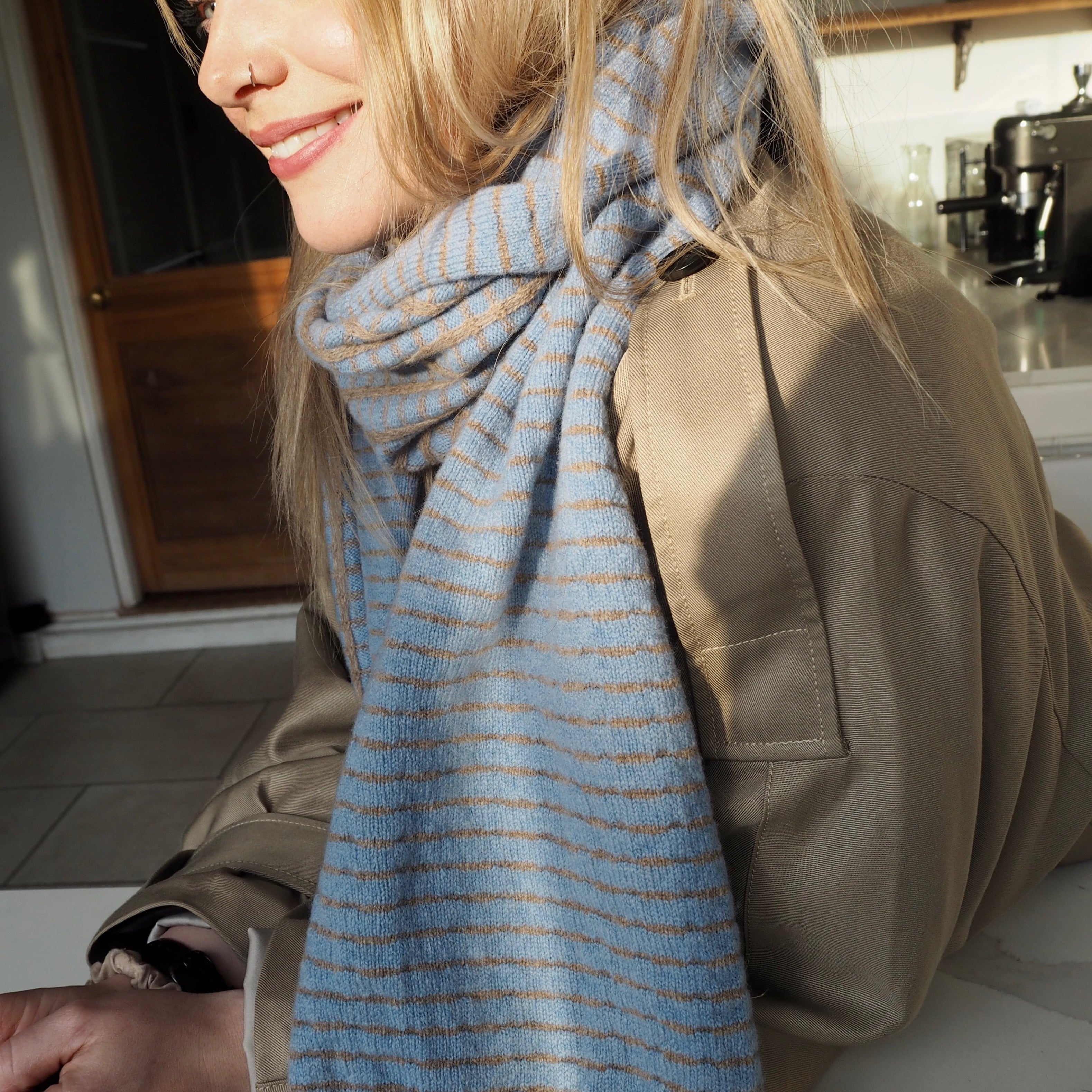 sky blue scarf