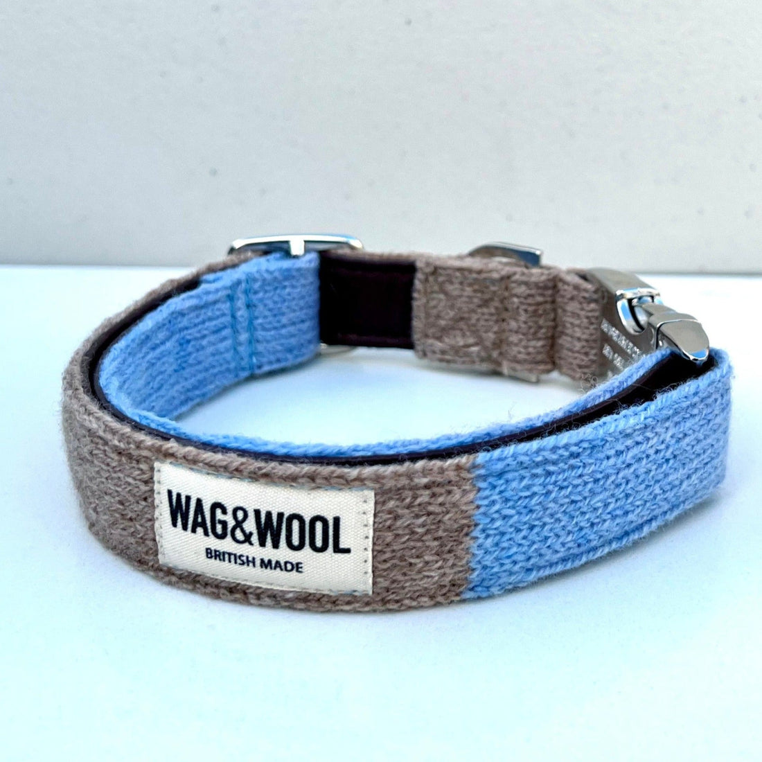 sky blue dog collar 