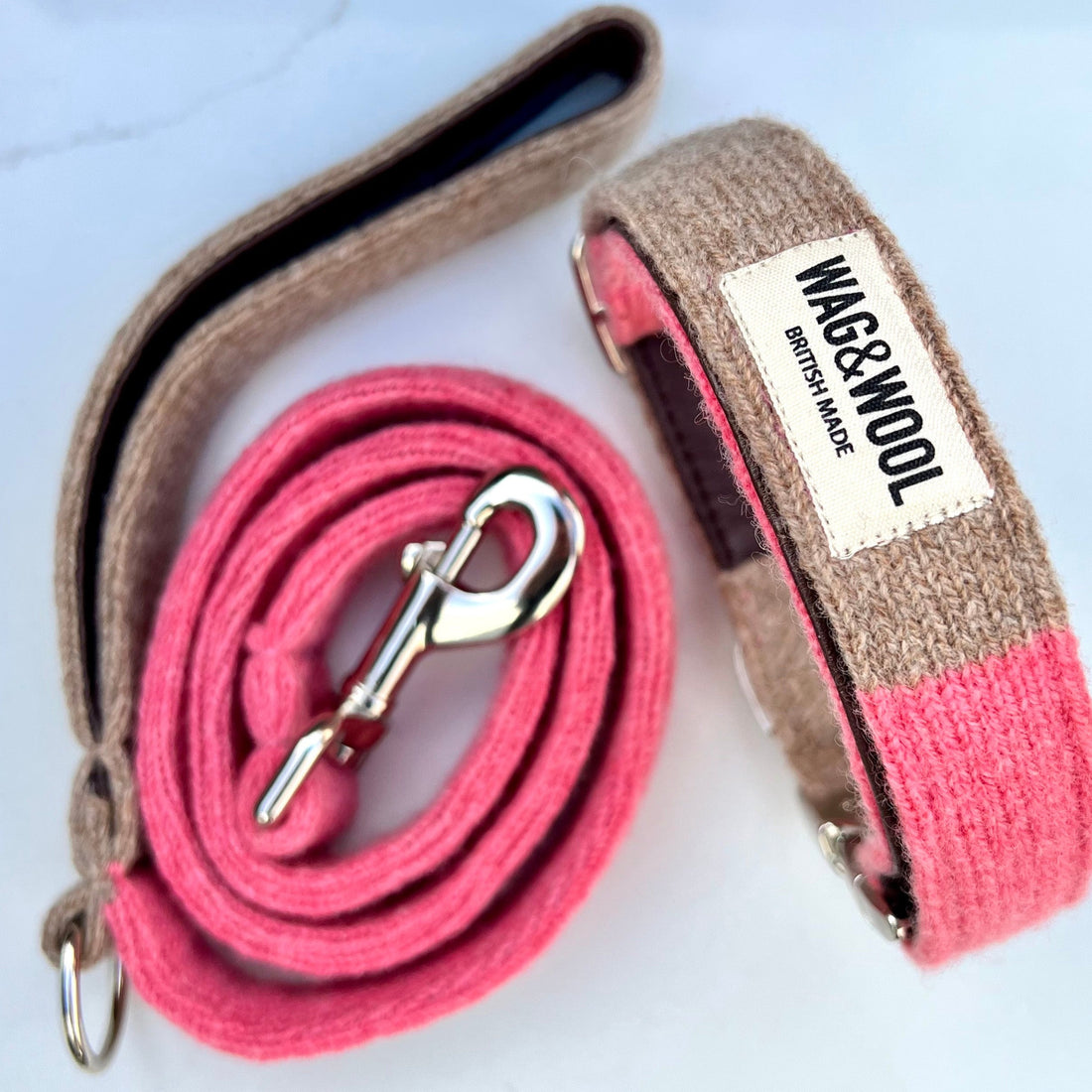 pink dog lead