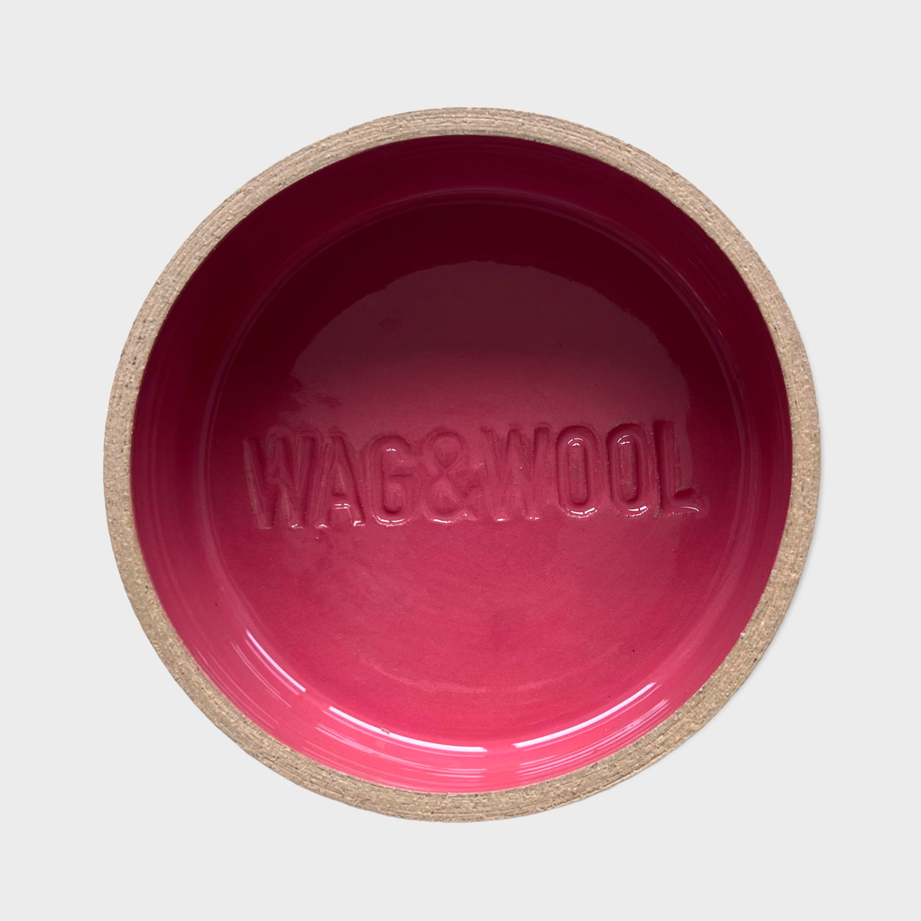 pink dog bowl clode up 