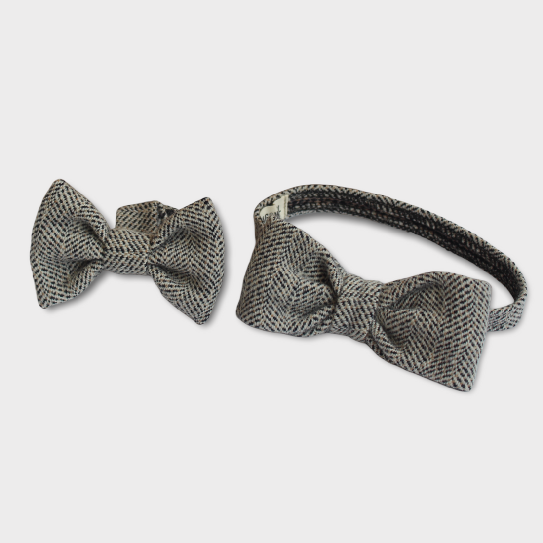 mens bow tie and matching dog set