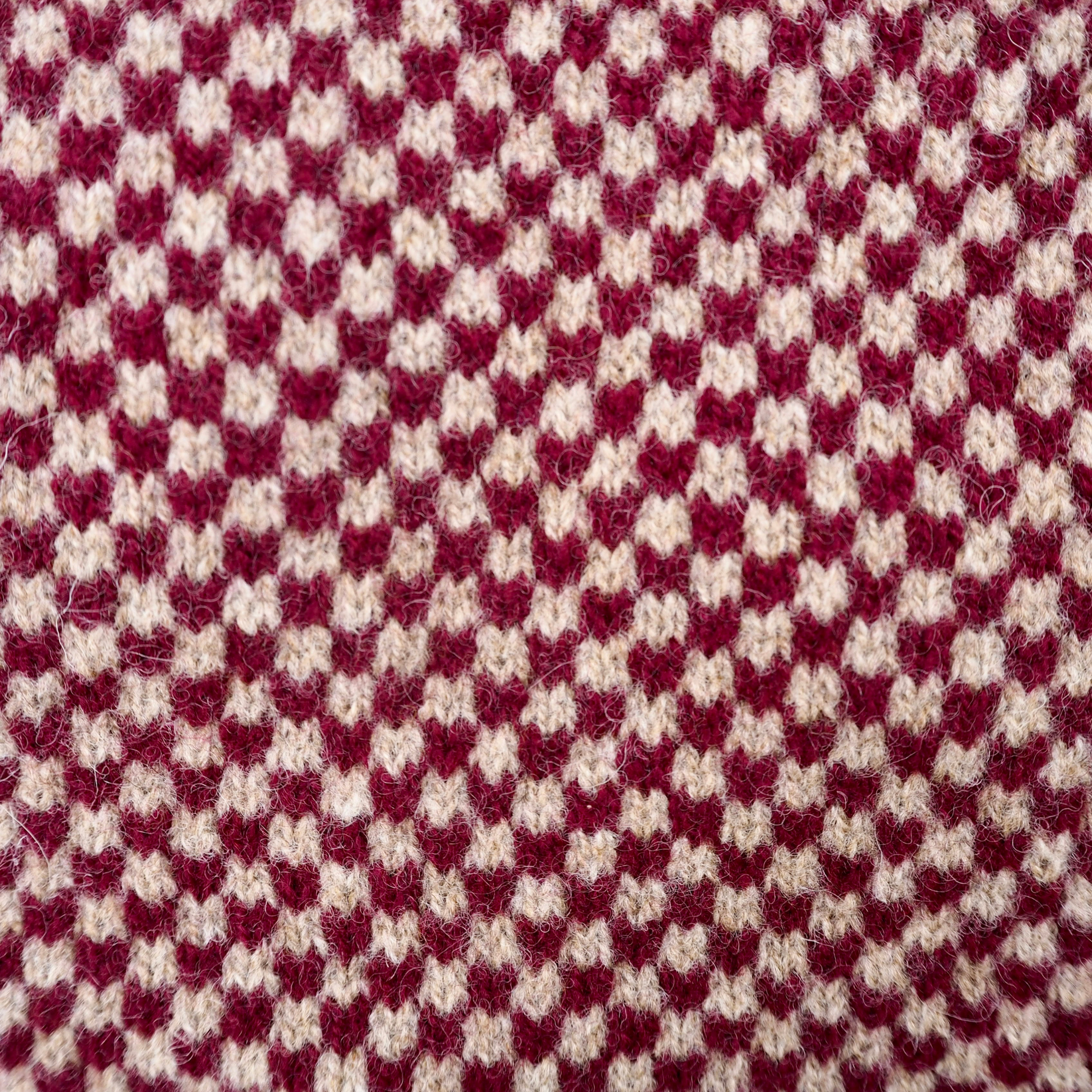burgundy check design 