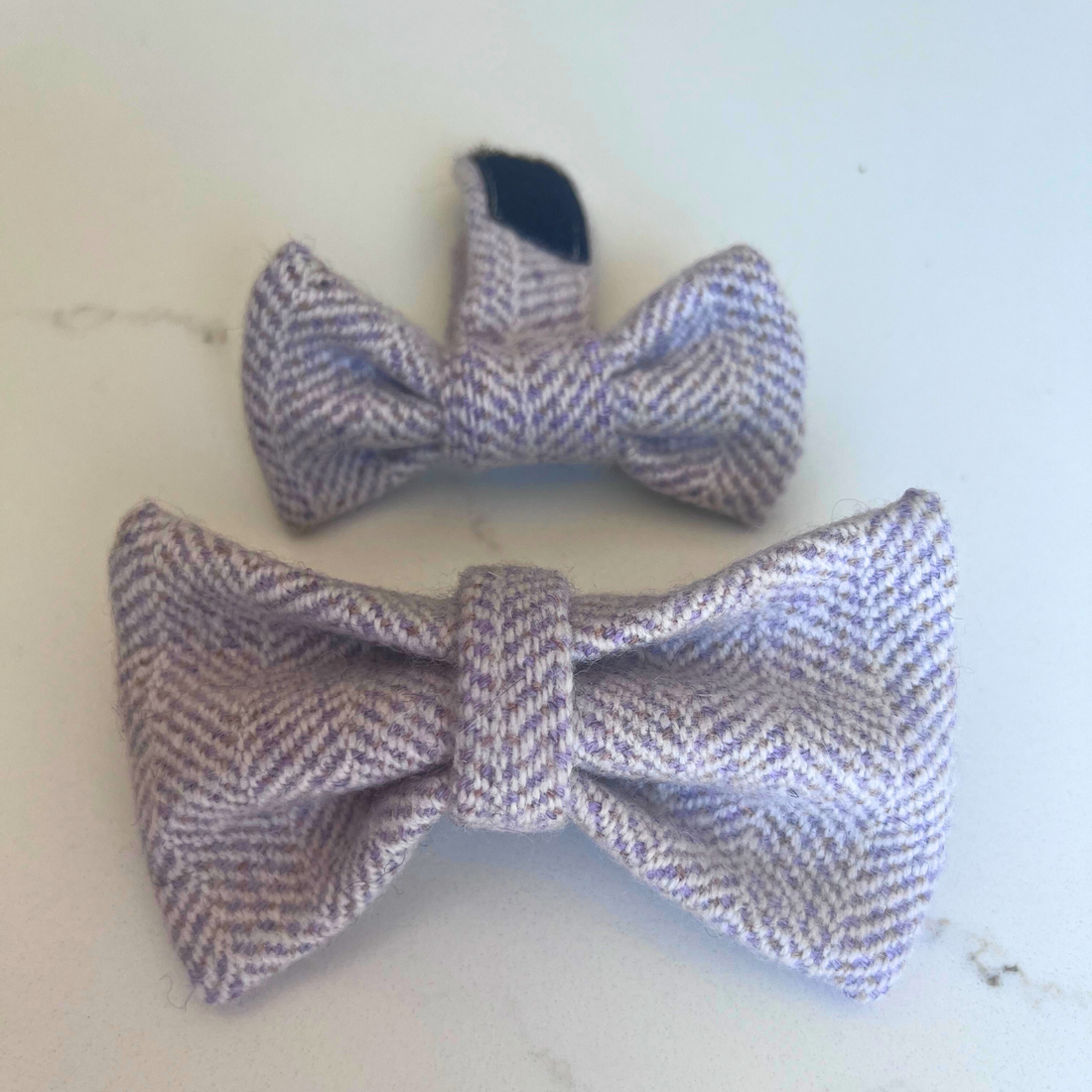Dog and Dad Matching Gift | Hand-Woven Bow Tie Set