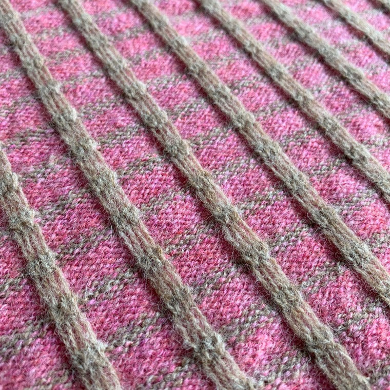 pink knitted pattern